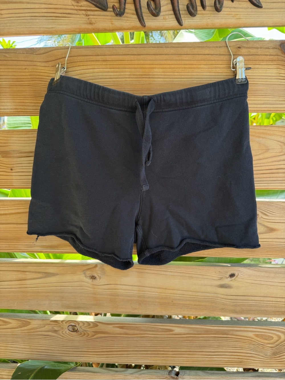 Frank & Eileen Black Drawstring Athletic Shorts